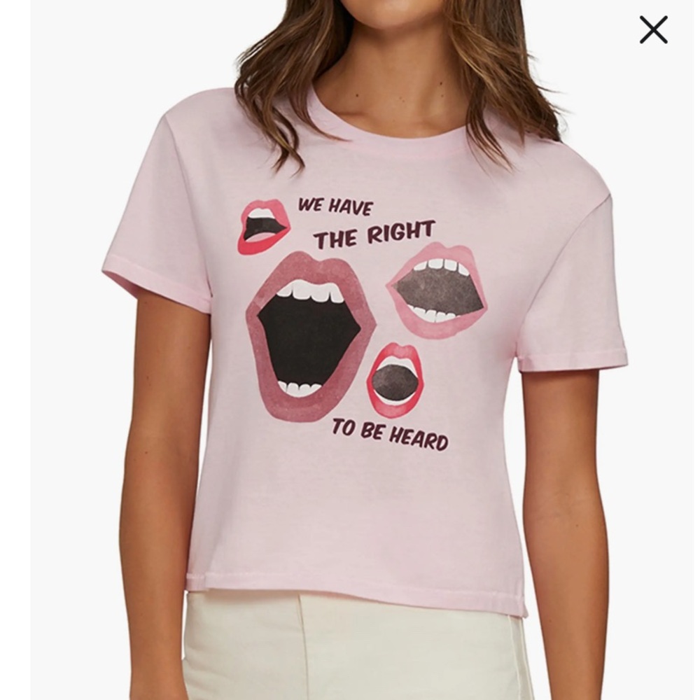 NWT Wild Fox Have the Right Jaime Graphic T-shirt XS